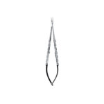 Microsurgical Straight Castro Needle Holder, Diamond Dusted, 18 cm (7")