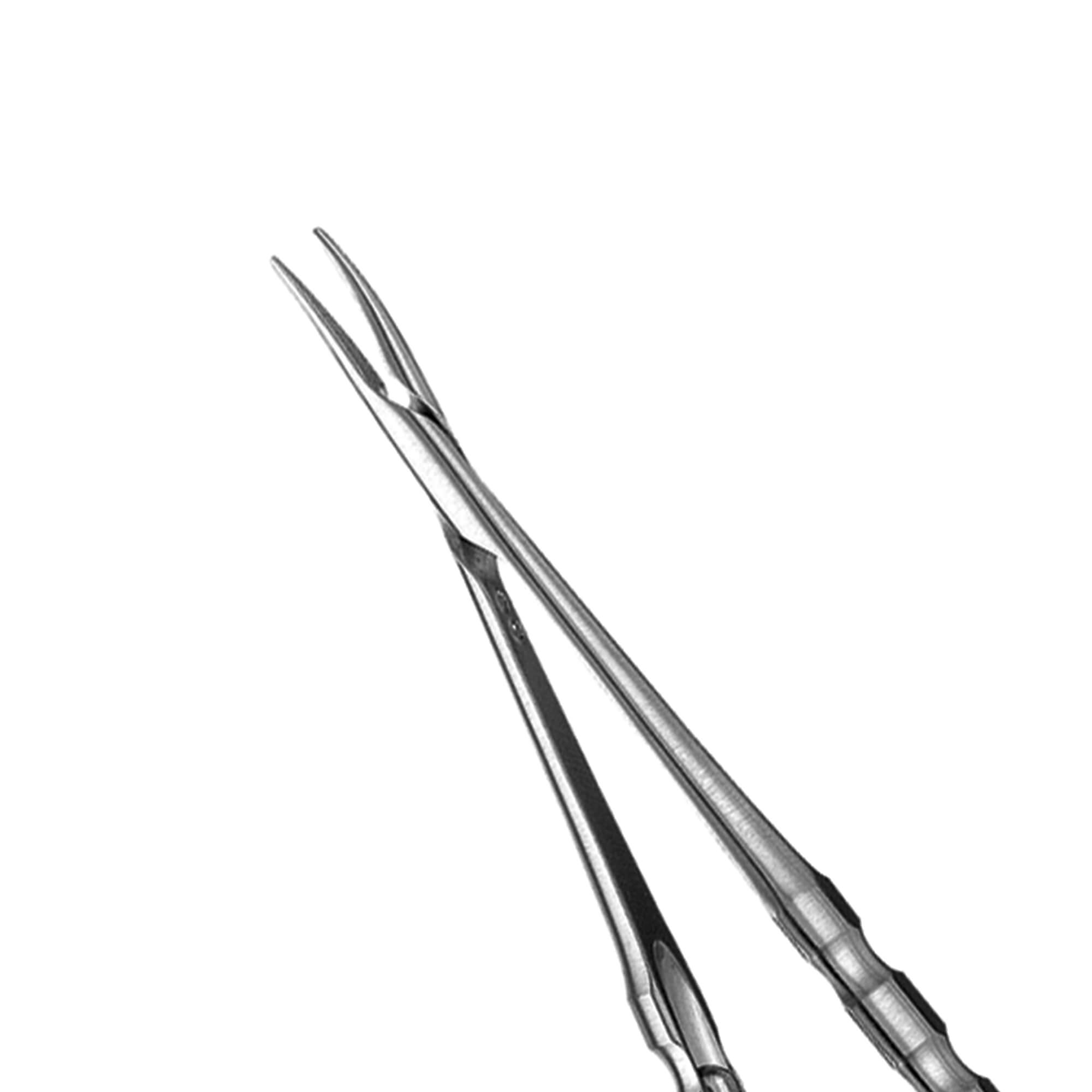 Microsurgical Straight Castro Needle Holder, Diamond Dusted, 18 cm (7") - Image 2